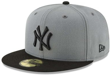 New Era 59Fifty Hat New York Yankees MLB Basic Storm Grau/Schwarz Fitted Cap