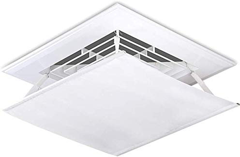 Wind Greeting Ceiling Central Air Conditioning Deflector Prevents Air From Blowing Directly to People Adjustable Blow Angle Easy to Install and Remove Oxford Cloth Material (60cm*60cm)