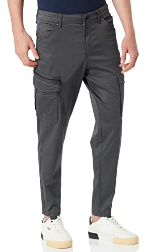 Jack & Jones Jpstace Jjdex Tapered AKM Noos - Pantaloni Cargo da Uomo, Asfalto, W28 / L32