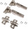 Blum Clip Top 75T1550 Full Overlay Door Hinges 107° with Mounting Plate 173L6100 / Pack of 2