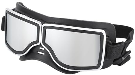 Hundesonnenbrille, Hundebrille, UV-Schutz, schützt die Augen des Hundes, leichte Hundesonnenbrille mit verstellbaren Trägern und Anti-Beschlag-Gläsern für große kleine Rassen, Outdoor-Aktivitäten