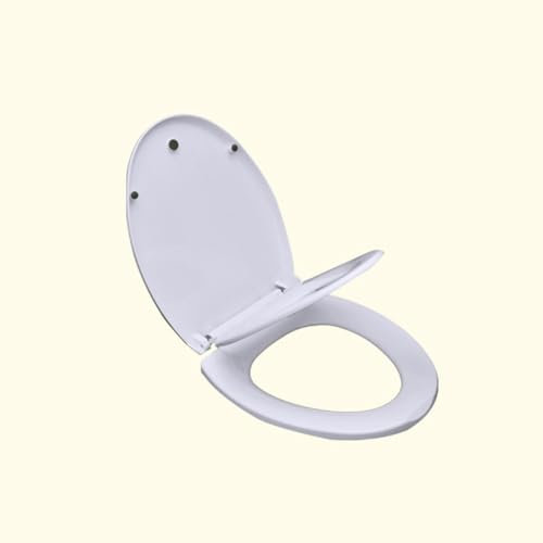 Absenkautomatik Töpfchentraining, abnehmbarer Kinder-Toilettensitz, Familien-Toilettensitz für einfache Reinigung, einfache Befestigung oben, D-förmig/V-förmiger Universal-Klo-Sitz (V-förmig)