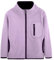 ANIMQUE Neonato Bambini Pile Polar Giacca Collo Alto Antivento Giacca Cerniera Leggero Cappotto Semplice Genitore-Bambino Capispalla, Viola 110