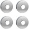 Hugwish Rosace Mitigeur Douche Acier Inoxydable (3/4) Ø 27 mm x Ø 80 mm x hauteur 19 mm 4pcs, Rosace Robinet, Garniture Pour Robinet De Douche Muraux (4, 80x19mm Argent)