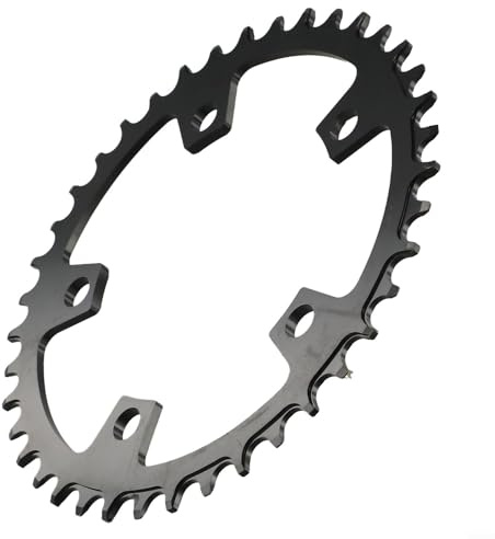Aluminum Road Bike Chainring 5 Bolts Single Chainwheel Narrow Wide Tooth 36T 38T 40T Black For 9 10 11 Speed(40T)