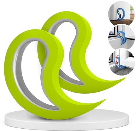 Stoppy, Stoppi, Fermafinestre, Fermafinestra, Fermaporte, Fermaporta, set di 2 (disponibile in 14 colori) (Lime)