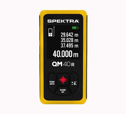 Misuratore Distanziometro laser QM 40 R spektra 40 metri raggio rosso