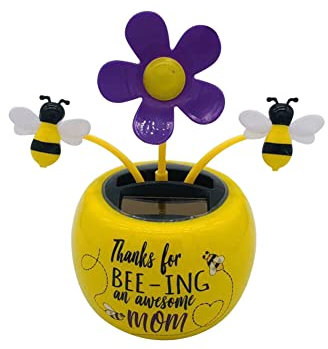 Solar Wackelfigur Blumen, Tanzende Blume Auto Armaturenbrett Deko Blumen Solarbetriebene Wackelblume Schüttelnde Wackelkopf Schwingende Blume Spielzeug für Auto Schreibtisch Büro, 11.5cmx10cmx7cm