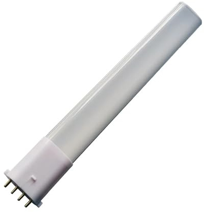 OUHFCASN Lampadina LED 2G7 Barra Tubo Lampada LED 8W 6W 4W AC/DC12V Led PL Luce Luminosità 2G7 Lampadina LED Sostituisci per Negozio High Bay Light Garage Magazzino Offici(Warm White,8W)