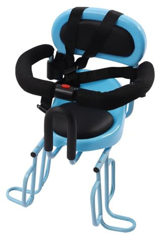 HOARLICN Fahrradsitz Kinder Hinten, Kindersitz Fahrrad Herausnehmbares Kids Ride Shotgun Fahrrad Kindersitz Hinten mit Rückenlehne & Breitere Fußstütz für 6 Monaten Bis 6 Jahren Geeignet (blau)