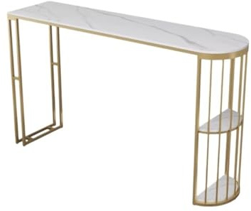 Bartabeller Lätt lyxigt barbord med rockbräda for hemmabruk Enkla höga köks- och matbord robusta ben Bar Bordets Högbord(Små)