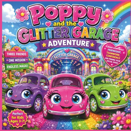 Poppy and the Glitter Garage Adventure: A Bright Story About Friendship, Teamwork, Confidence, and Discovering Your Special Spark| Adventure| Cars| ... Kindergarten storybook| Perfect for ages 3-7