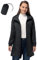 33,000ft Vêtement de pluie imperméable, poncho de pluie léger et respirant coupe-vent à capuche, fine pliable longue manteaux imperméables femme Noir L