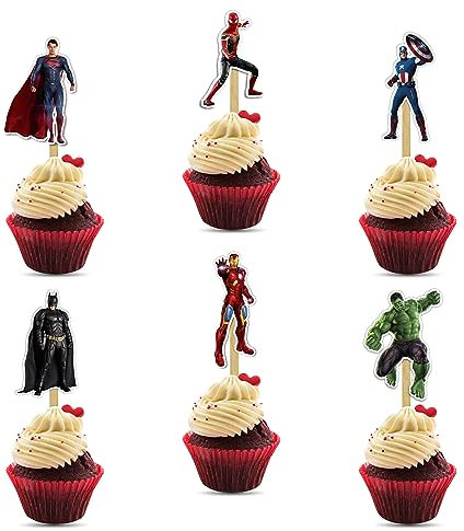 Seyal® Décoration de cupcake super-héros