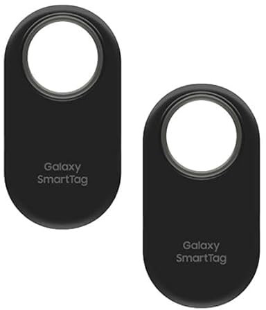 Samsung Galaxy SmartTag2 Bluetooth Tracker (1 Pack), Compass View AR, Find Lost Mode, With Official Silicone Case, Black