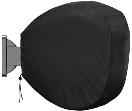 1 housse de dévidoir de tuyau d'arrosage en tissu Oxford 420D noir, pour enrouleur mural, protection contre les intempéries, 165 g