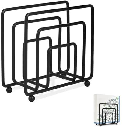 Serviettenhalter Schwarz, Serviettenspender Metall Serviettenständer Stehend Servietten Halterung Desktop Aufbewahrungsregal für Werkbank Küchentisch Party Dekoration