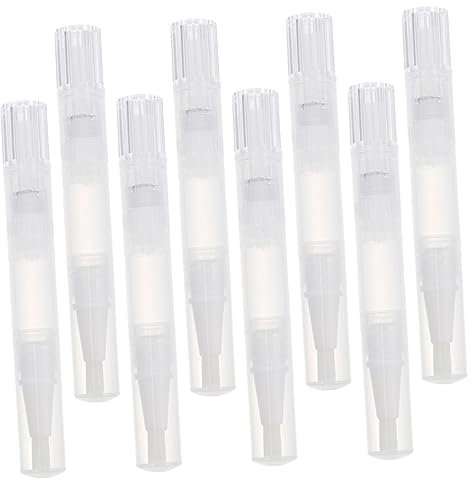 MERRYHAPY 8pezzi Penne Vuote Per Per Unghie e Cuticole Tubo Per Lucidalabbra Trasparente Applicatori Per Per Unghie Per Manicure Art Facili Da Riempire e Trasportare