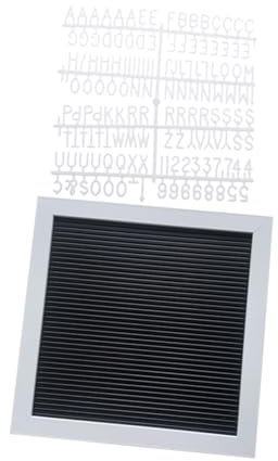 NUOBESTY Rustikales Vintage Bulletin Board Kommunikationstafel Weißer Buchstabe Nachrichtenzentrum