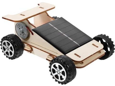 KONTONTY Modèle de Voiture Solaire Éducatif DIY pour Garçon et Filles, Kit Scientifique de Bricolage Énergie Solaire, Jouet Technologique pour Apprentissage Ludique la Maison