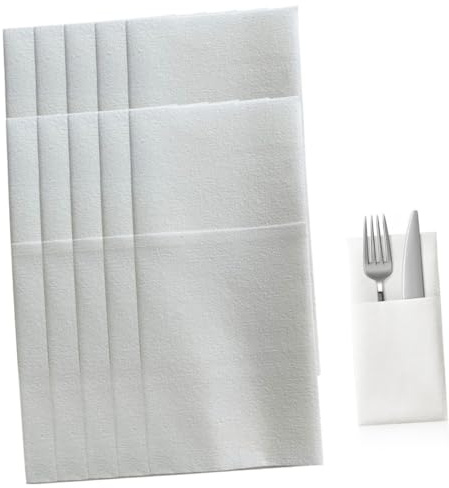 IMIKEYA 50pcs Knife Fork Wrapping Paper Party Supplies Packaging Napkins Decorative Napkins for Dinner Parties