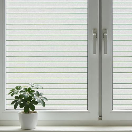 Shinfly Strisce pellicola per vetri finestre 30 x 120 cm - pellicola per vetri finestre privacy, pellicola privacy finestre, pellicola adesiva per vetri, schermo per la privacy delle finestre