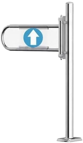 Supermarché Sens Unique Accès Automatique Portail Battant, Double Sens Magasin Métal Portails De Sécurité, Ouverture À 90° Portillon D'entrée Pivotant Pour Bibliothèque Entrepôt(Blue,50X100CM)