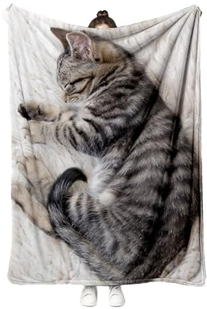 Liakyunf Coperte Morbide da Divano - Plaid In Flanella Con Gatti Coperta Spessa,Peluche Decorazione Casa Per Compleanno Natale Autunno Inverno Sala Da Letto Ufficio Scuola