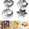 Pastry Cutters, Amison 12 Pcs Metal Cookie Cutters Heart Star Circle Flower Shaped Mould