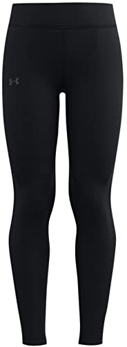 Under Armour Girls Motion Leggings, Black (001)/White, Large