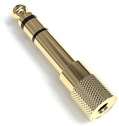 JAMEGA – Klinke Adapter 3.5mm auf 6.35mm | 6,35 mm Klinkenstecker auf 3,5 mm Klinken Buchse AUX Stereo Adapter Audio mit Vergoldeten Kontakten für Kopfhörer, Lautsprecher, Gitarre, Klavier