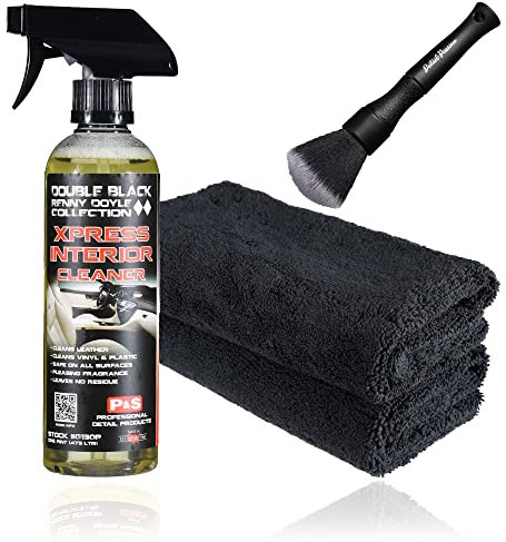 Detail Passion Bundle Innenraumreiniger Innenraumpflege Auto Set: P&S Xpress Interior Cleaner 473 ml + 2 Mikrofasertücher + Pinsel