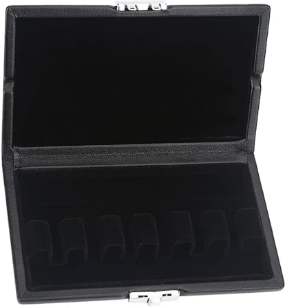 Bassoon Reed Case for 6 reeds, Bassoon Reed Protective Case with Soft Velvet,Wood Bassoon Reed Case Holds 6 Reeds Holder Box, Bassoon Musical Instrument Storage Box