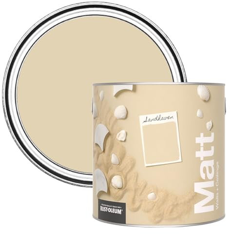 Rust-Oleum Colours Matt Emulsion Wall and Ceiling Paint - Sandhaven 2.5L
