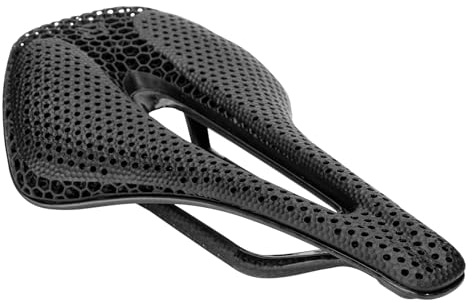 ROCKBROS 3D Printed Bike Saddle 145mm Carbon Road Bike Seat Fit for MTB BMX XC Gravel Bikes