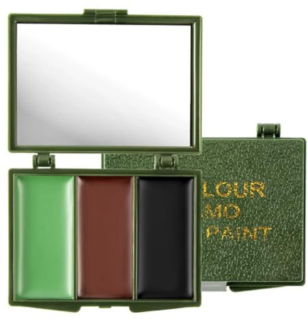 Trucco Camouflage Viso Kit Compatto con Specchio, Vernice Multicolore, Impermeabile per Caccia, Escursionismo, Attività Outdoor