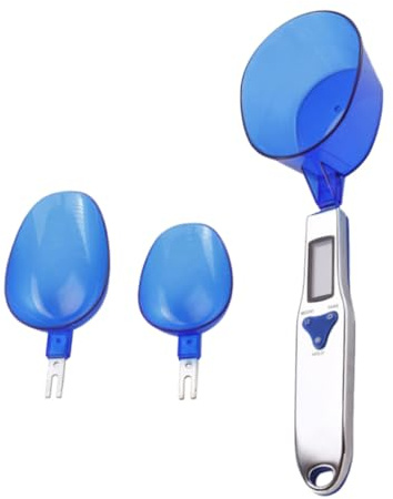 CONGARTENO Cuchara Báscula Lcd De Cocina Azul 300 G/0,1 Precisión Ligera Para Pesar Ingredientes Hornear Uso Doméstico