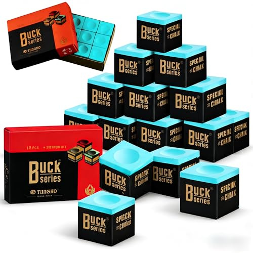 24PCS Snooker Chalk, High-Friction No-slip Pool Chalk, Eye-catching Snooker Cue Chalk Green, Ideal Snooker Accessories for Pool Cue, Home Tables & Match Play & Billiard Training, Light-Green, 2 Boxes