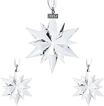 Swarovski Weihnachtsset Figur, Kristall, Transparent, 13 x 11 x 11 cm, 3-Einheiten