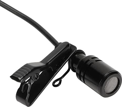 Dpofirs Professionelles Kabelgebundenes Lavalier-Ansteckmikrofon, Lavalier-Ansteckmikrofon für Gitarren, Saxophone, Trompeten, Violinen