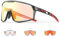 KAPVOE Gafas de Ciclismo Fotocromáticas Hombre Mujer TR90 Gafas de Sol Deportivas Running Transparente Gafas MTB Bicicleta Montaña Gafas Bici BTT Accesorios Rojo