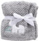 FENSILO Babydecke Bettdecke Kinderwagen Geschenk Decke Baby-Überwurfdecke Kinderdecke Kuscheldecke Tagesdecke Plüsch warme 94x72 Neugeborene GRIJZE Olifant
