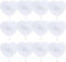 48 Pcs Blank Fans Paper Folding Fans Handheld White Wedding Heart Shaped Paper Fans for Summer Occasions,Wedding Favours,Party,DIY