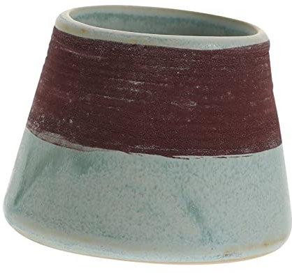 HAWILLOSCH Ceramic Match Holder Small Match Jar Striker Pottery Mini Jar Home Supplies for Fireplace and Housewarming