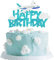 1 Stück Flugzeug Geburtstag Tortendeko Flugzeuge Happy Birthday Cake Topper Flugzeug Kuchen Deko für Flugzeuge Thema Baby Dusche Junge Mädchen Geburtstag Party Kuchen Dekoration Blau Weiß