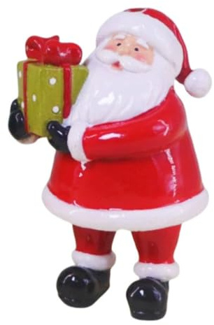 SOLUSTRE Decoraciones Navideñas Figuras De Papá Noel Estatua De Resina Adorno Navideño De Papá Noel para Decoración De Chimenea Pequeña Estatua para Decoración De Repisa Navideña