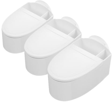 Artibetter Cenicero de Pared y Práctico con Tapa Material PP y Acero Inoxidable 3 Piezas Montaje sin Taladro Adecuado para Dormitorio y Oficina