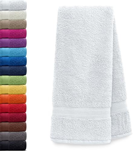 AR Line Saunatuch XXL Serie Arizona/Saunalaken/Strandtuch 100x200 cm 100% Baumwolle 500 g/m² in Farbe: Weiß