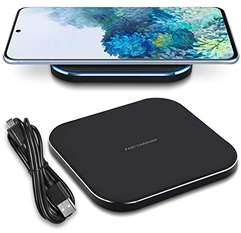 QI kabellos Ladestation kompatibel mit Samsung Galaxy S25 S24 S23 S22 S21 S20 / FE/Plus/Ultra Kabelloses Ladegerät 15W Induktive Ladematte schnelles Laden