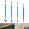 Kit Raschietto Per Attrezzi Set - Attrezzo Professionale Giunti A Sfera In Metallo Sigillante Bordi Bagno, Cucina, Argilla, Strumenti Decorare La Di Ceramica, Blu, 4 Pezzi